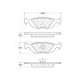 CENTRIC PARTS 104.03220 Posi Quiet Semi-Metallic Brake Pads with Hardware