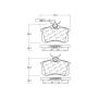 CENTRIC PARTS 104.03401 Posi Quiet Semi-Metallic Brake Pads