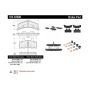 CENTRIC PARTS 104.03680 Posi Quiet Semi-Metallic Brake Pads with Hardware