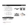 CENTRIC PARTS 104.03690 Posi Quiet Semi-Metallic Brake Pads with Hardware