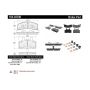 CENTRIC PARTS 104.03700 Posi Quiet Semi-Metallic Brake Pads with Hardware