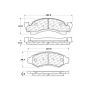 CENTRIC PARTS 104.03750 Posi Quiet Semi-Metallic Brake Pads with Hardware