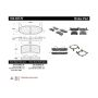 CENTRIC PARTS 104.03770 Posi Quiet Semi-Metallic Brake Pads with Hardware