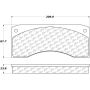 CENTRIC PARTS 104.03790 Posi Quiet Semi-Metallic Brake Pads