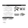 CENTRIC PARTS 104.03870 Posi Quiet Semi-Metallic Brake Pads with Hardware