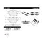 CENTRIC PARTS 104.03941 Posi Quiet Semi-Metallic Brake Pads with Hardware