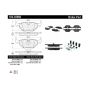 CENTRIC PARTS 104.03960 Posi Quiet Semi-Metallic Brake Pads with Hardware