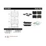 CENTRIC PARTS 104.04020 Posi Quiet Semi-Metallic Brake Pads with Hardware