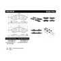 CENTRIC PARTS 104.04120 Posi Quiet Semi-Metallic Brake Pads with Hardware