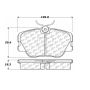 CENTRIC PARTS 104.04230 Posi Quiet Semi-Metallic Brake Pads with Hardware