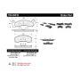 CENTRIC PARTS 104.04310 Posi Quiet Semi-Metallic Brake Pads with Hardware