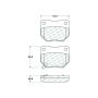 CENTRIC PARTS 104.04611 Posi Quiet Semi-Metallic Brake Pads