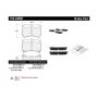 CENTRIC PARTS 104.04660 Posi Quiet Semi-Metallic Brake Pads with Hardware
