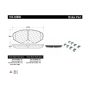 CENTRIC PARTS 104.04860 Posi Quiet Semi-Metallic Brake Pads with Hardware