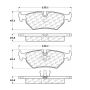 CENTRIC PARTS 104.05170 Posi Quiet Semi-Metallic Brake Pads with Hardware