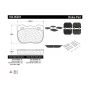 CENTRIC PARTS 104.05201 Posi Quiet Semi-Metallic Brake Pads with Hardware