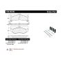 CENTRIC PARTS 104.05240 Posi Quiet Semi-Metallic Brake Pads with Hardware