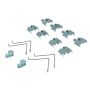 CENTRIC PARTS 104.05250 Posi Quiet Semi-Metallic Brake Pads with Hardware