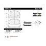 CENTRIC PARTS 104.05270 Posi Quiet Semi-Metallic Brake Pads with Hardware