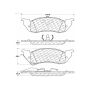 CENTRIC PARTS 104.05291 Posi Quiet Semi-Metallic Brake Pads with Hardware