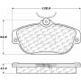 CENTRIC PARTS 104.05420 Posi Quiet Semi-Metallic Brake Pads with Hardware