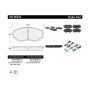 CENTRIC PARTS 104.05510 Posi Quiet Semi-Metallic Brake Pads with Hardware