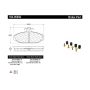 CENTRIC PARTS 104.05650 Posi Quiet Semi-Metallic Brake Pads with Hardware