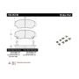CENTRIC PARTS 104.05740 Posi Quiet Semi-Metallic Brake Pads with Hardware