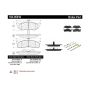 CENTRIC PARTS 104.05910 Posi Quiet Semi-Metallic Brake Pads with Hardware