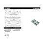 CENTRIC PARTS 104.06320 Posi Quiet Semi-Metallic Brake Pads with Hardware