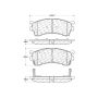 CENTRIC PARTS 104.06370 Posi Quiet Semi-Metallic Brake Pads with Hardware