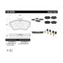 CENTRIC PARTS 104.06380 Posi Quiet Semi-Metallic Brake Pads with Hardware
