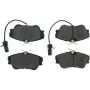 CENTRIC PARTS 104.06381 Posi Quiet Semi-Metallic Brake Pads with Hardware