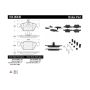 CENTRIC PARTS 104.06440 Posi Quiet Semi-Metallic Brake Pads with Hardware