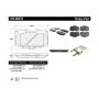 CENTRIC PARTS 104.06470 Posi Quiet Semi-Metallic Brake Pads with Hardware