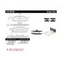 CENTRIC PARTS 104.06500 Posi Quiet Semi-Metallic Brake Pads with Hardware