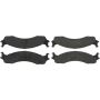 CENTRIC PARTS 104.06551 Posi Quiet Semi-Metallic Brake Pads with Hardware