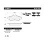 CENTRIC PARTS 104.06610 Posi Quiet Semi-Metallic Brake Pads with Hardware