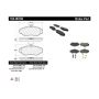 CENTRIC PARTS 104.06760 Posi Quiet Semi-Metallic Brake Pads with Hardware