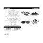 CENTRIC PARTS 104.06820 Posi Quiet Semi-Metallic Brake Pads with Hardware