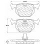 CENTRIC PARTS 104.06831 Posi Quiet Semi-Metallic Brake Pads with Hardware