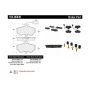 CENTRIC PARTS 104.06840 Posi Quiet Semi-Metallic Brake Pads with Hardware