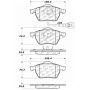 CENTRIC PARTS 104.06871 Posi Quiet Semi-Metallic Brake Pads with Hardware