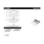 CENTRIC PARTS 104.06881 Posi Quiet Semi-Metallic Brake Pads with Hardware