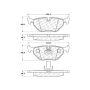 CENTRIC PARTS 104.06922 Posi Quiet Semi-Metallic Brake Pads with Hardware