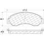 CENTRIC PARTS 104.07010 Posi Quiet Semi-Metallic Brake Pads with Hardware