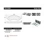 CENTRIC PARTS 104.07020 Posi Quiet Semi-Metallic Brake Pads with Hardware