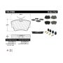 CENTRIC PARTS 104.07060 Posi Quiet Semi-Metallic Brake Pads with Hardware