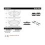CENTRIC PARTS 104.07110 Posi Quiet Semi-Metallic Brake Pads with Hardware