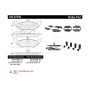 CENTRIC PARTS 104.07150 Posi Quiet Semi-Metallic Brake Pads with Hardware